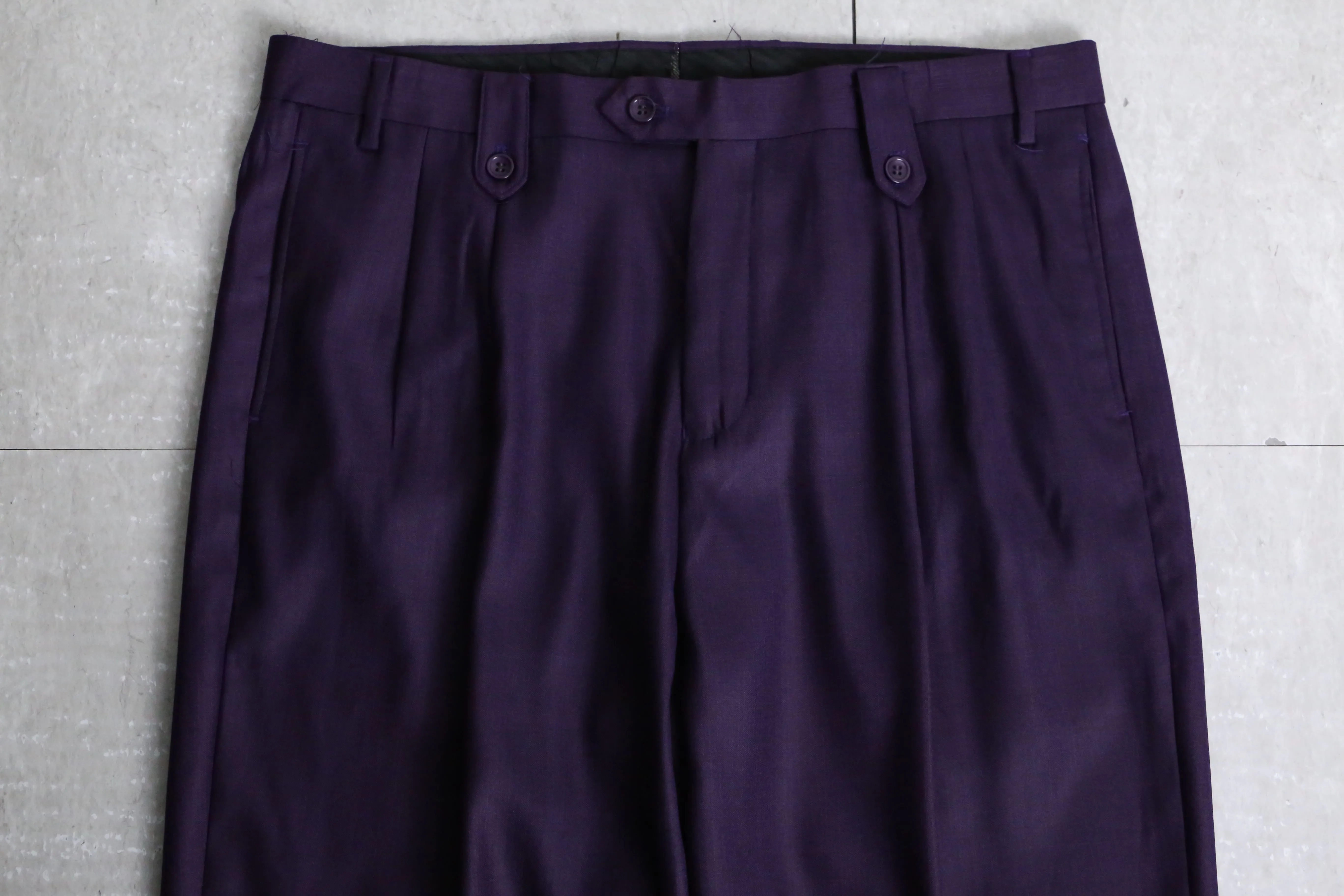 “PRONTI” purple wide slacks