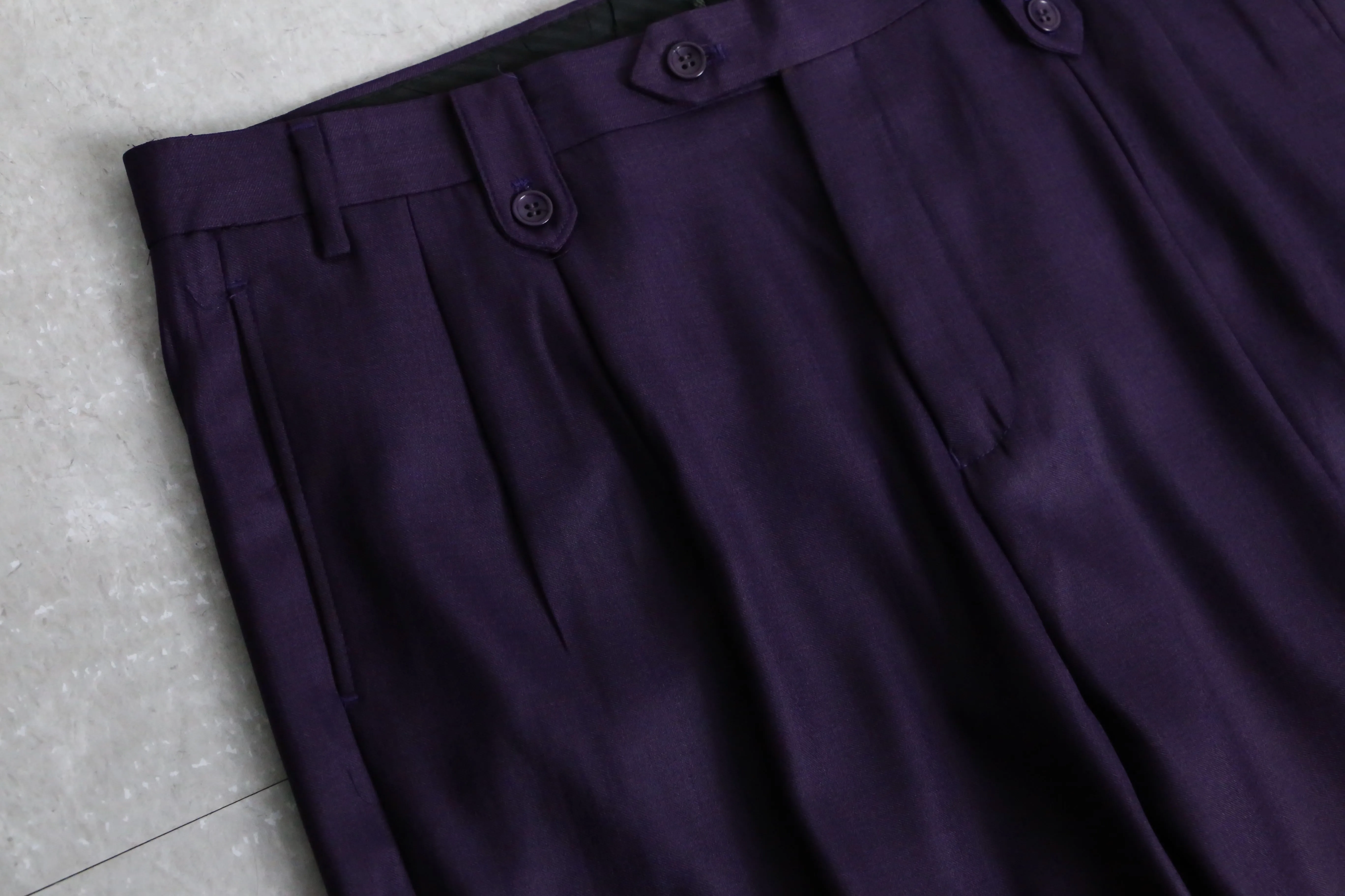 “PRONTI” purple wide slacks