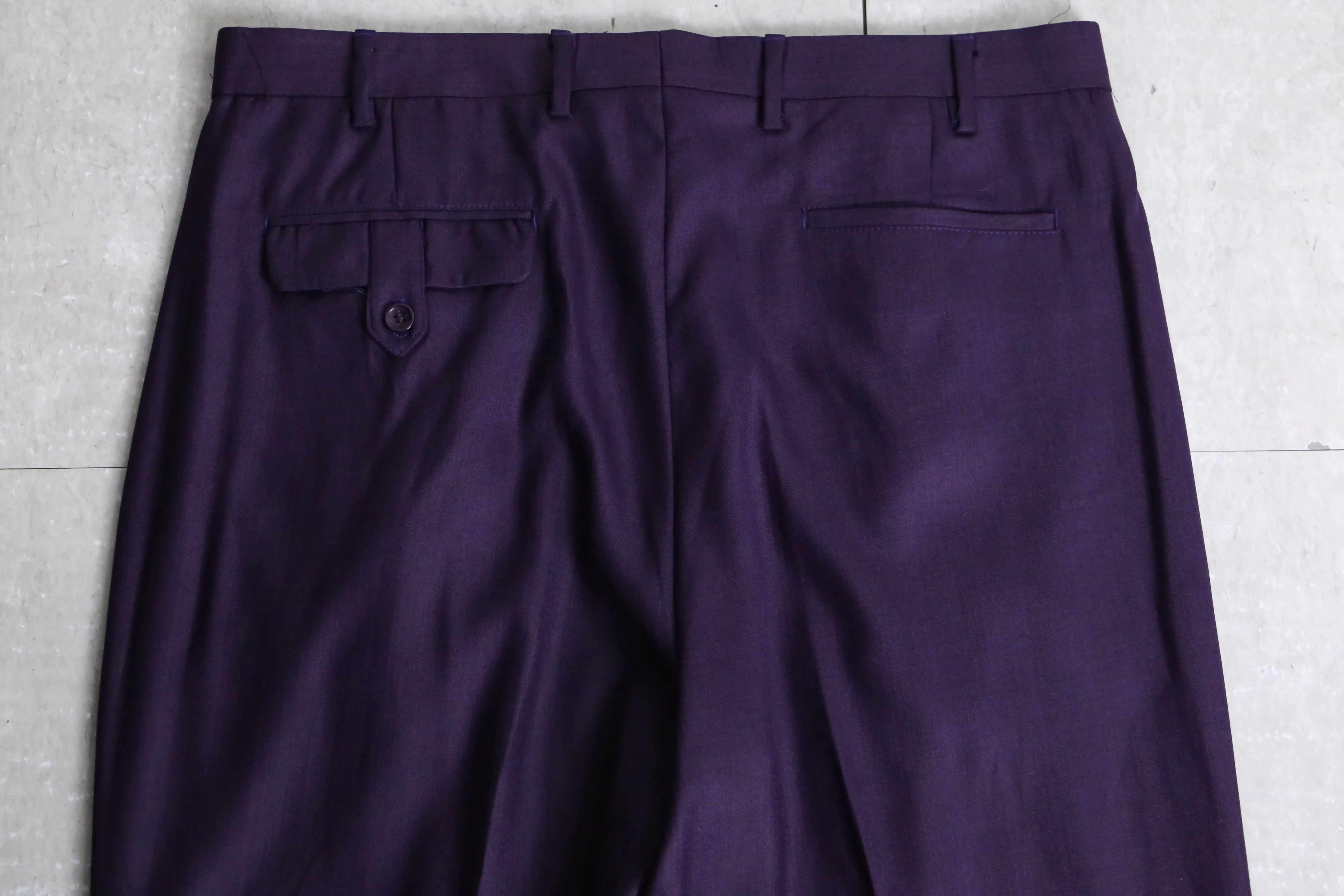 “PRONTI” purple wide slacks