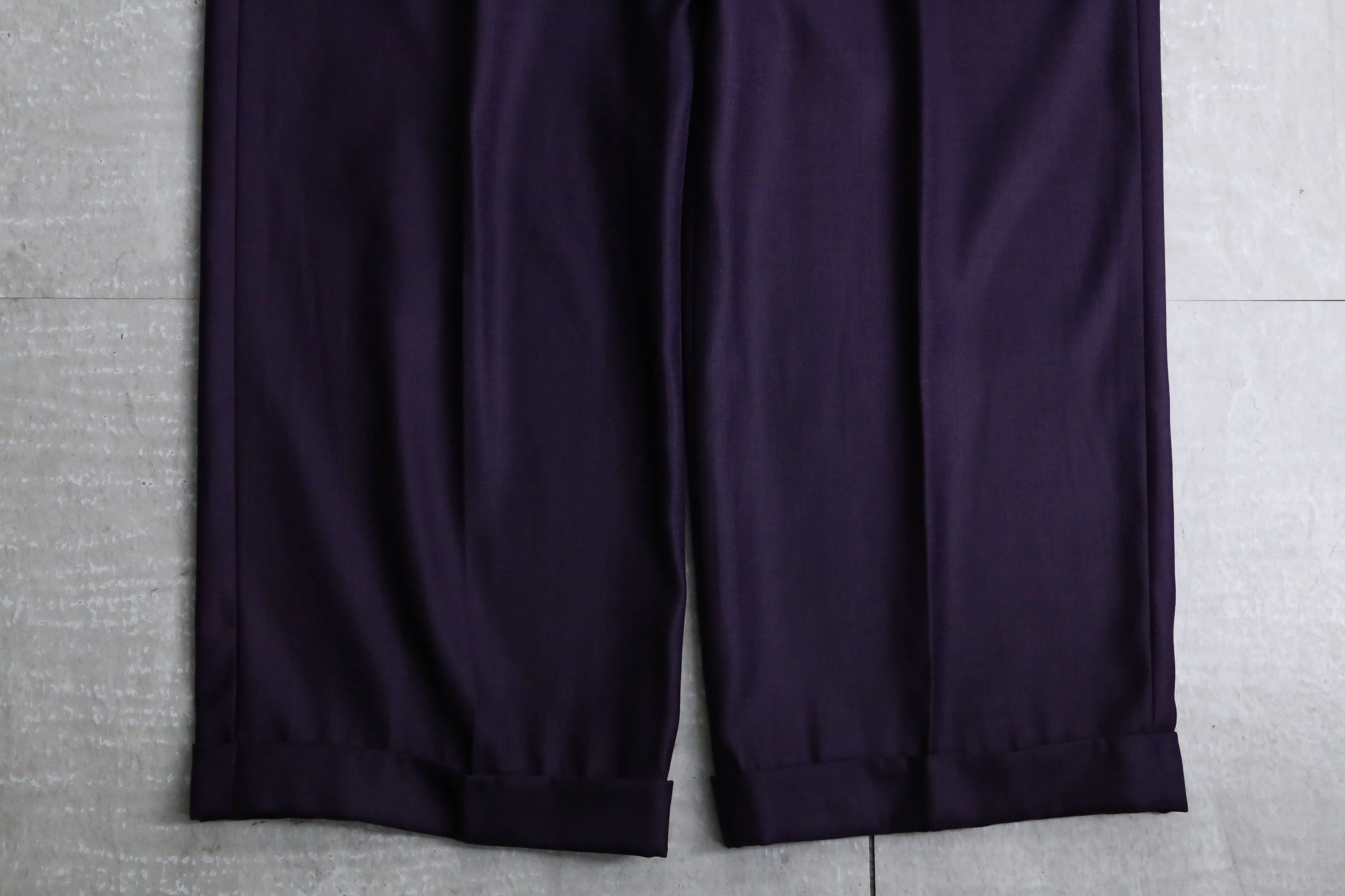 “PRONTI” purple wide slacks