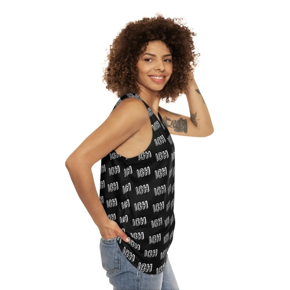 "Ich Me" German Unisex Tank Top with Funny Text