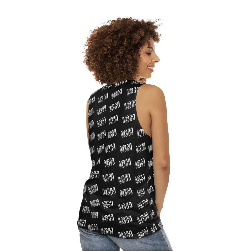 "Ich Me" German Unisex Tank Top with Funny Text