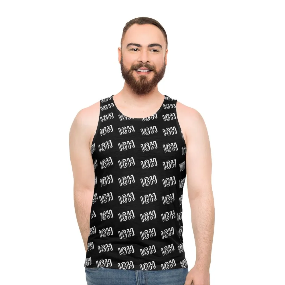 "Ich Me" German Unisex Tank Top with Funny Text