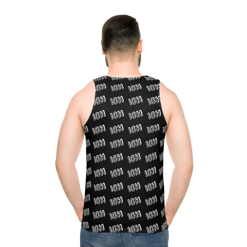 "Ich Me" German Unisex Tank Top with Funny Text