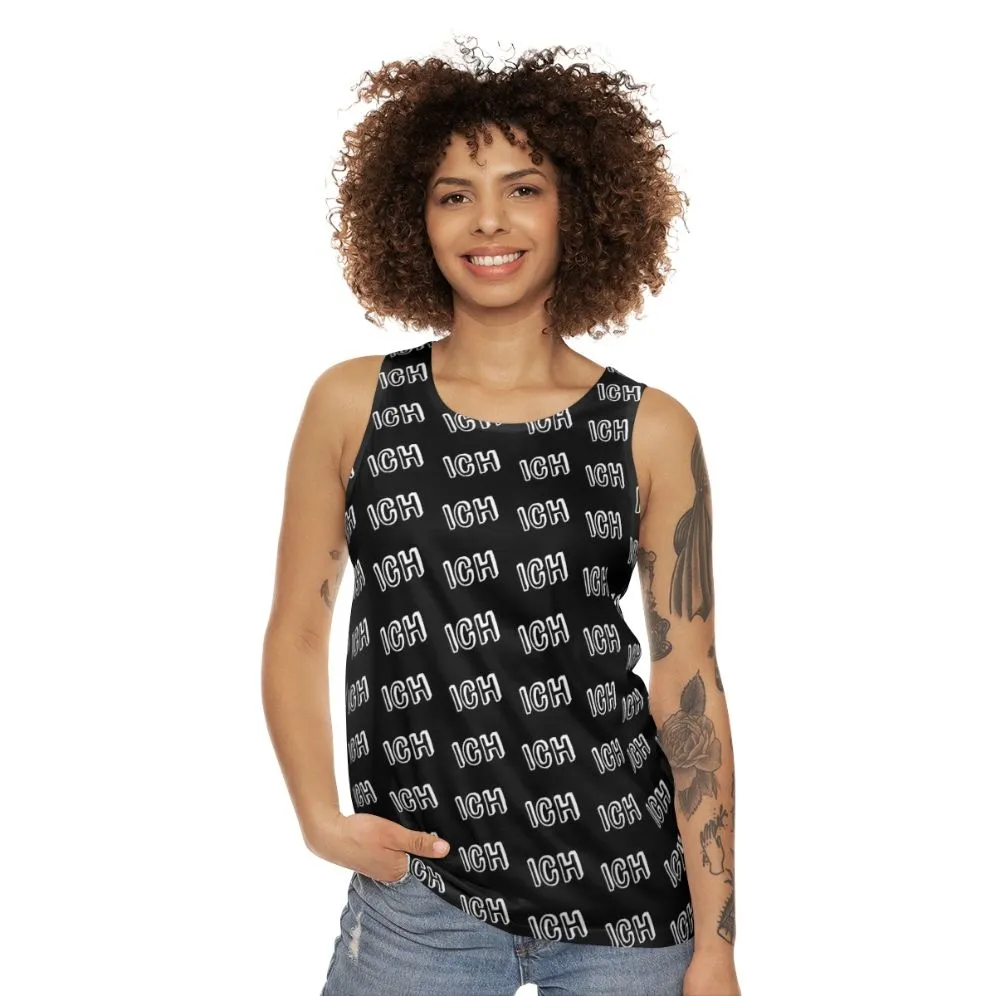 "Ich Me" German Unisex Tank Top with Funny Text