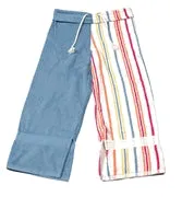 RAGZ Aqua & Black Towel Capri Pants (18 Color Combinations)