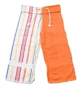 RAGZ Aqua & Black Towel Capri Pants (18 Color Combinations)