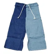 RAGZ Aqua & Black Towel Capri Pants (18 Color Combinations)