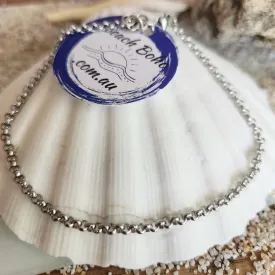 SILVER BELCHER ANKLET - WATERPROOF