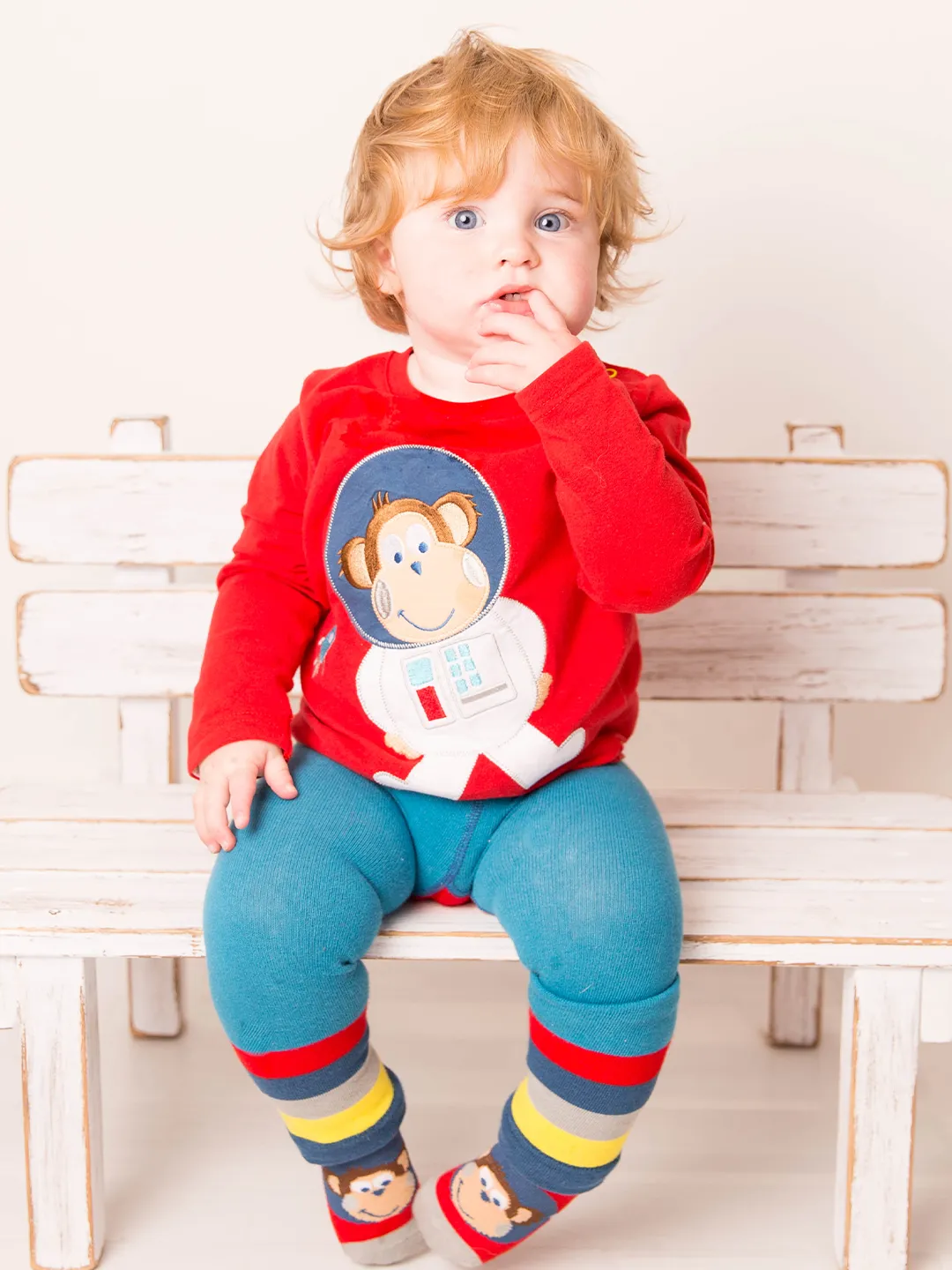 Space Monkey Leggings 0-6 Months