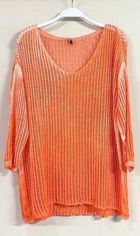 Springtime Open Knit Sweater