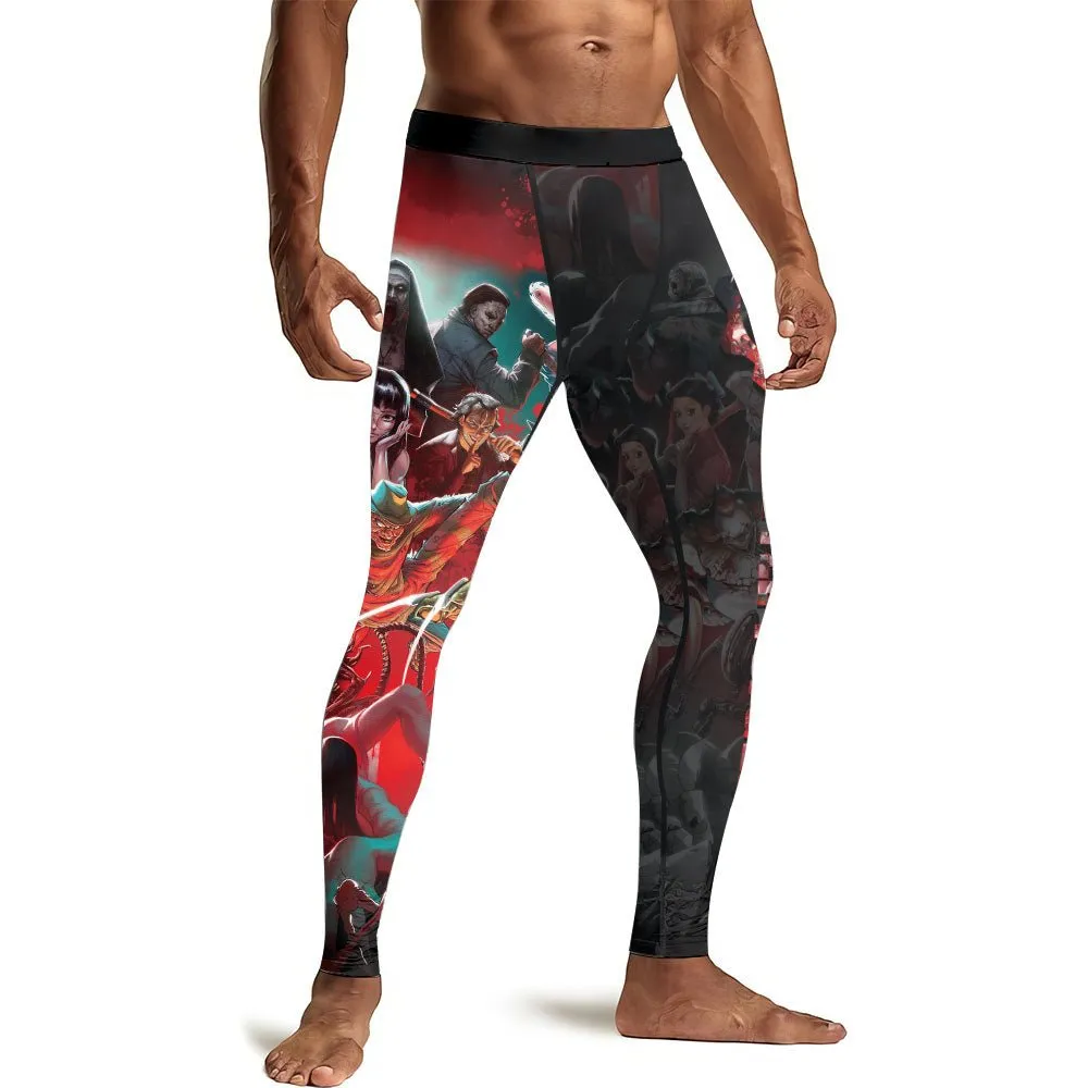 The Horror of Halloween Men's Compression Leggings