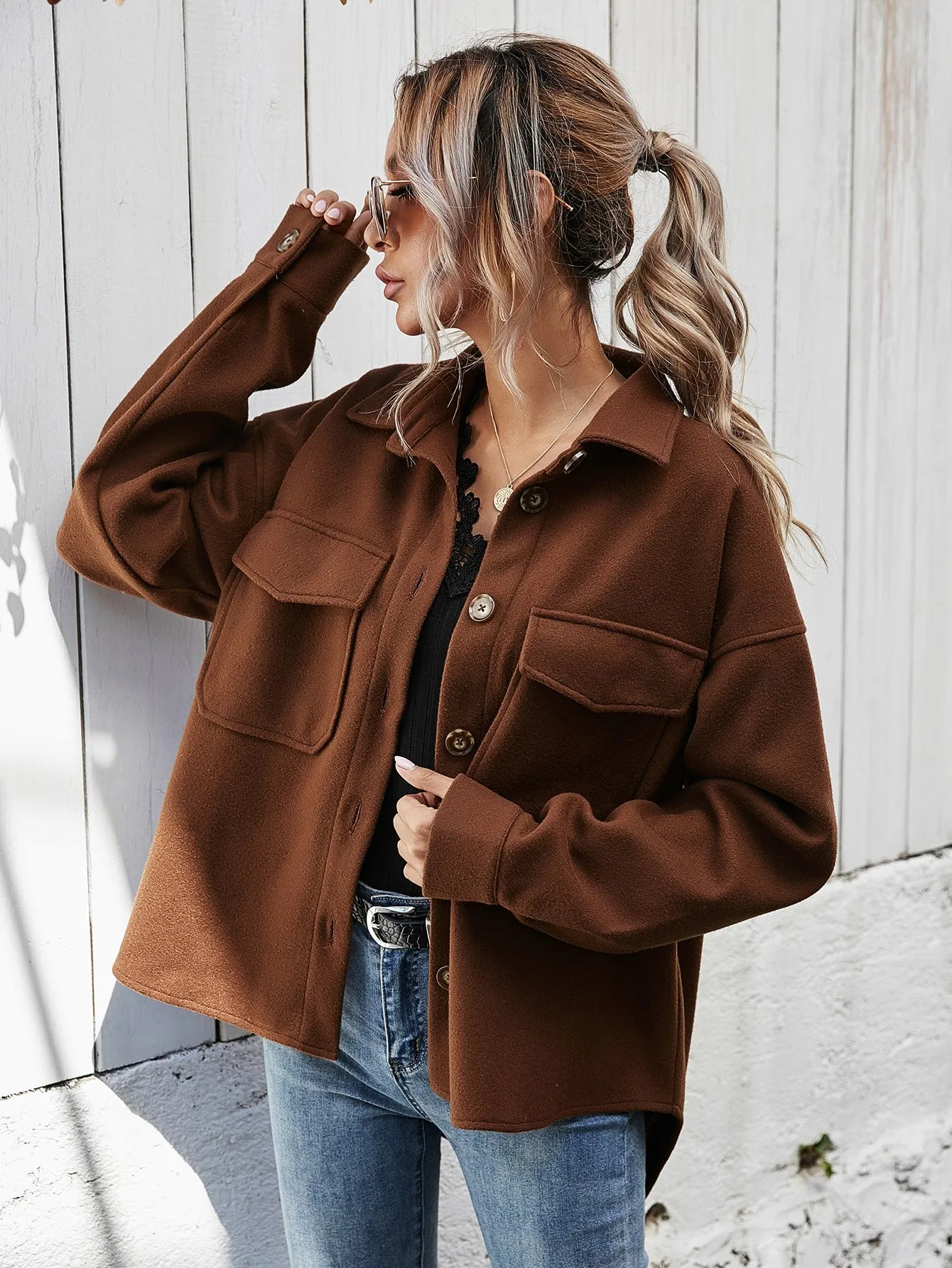 Wish me Well High Low Hem Coat