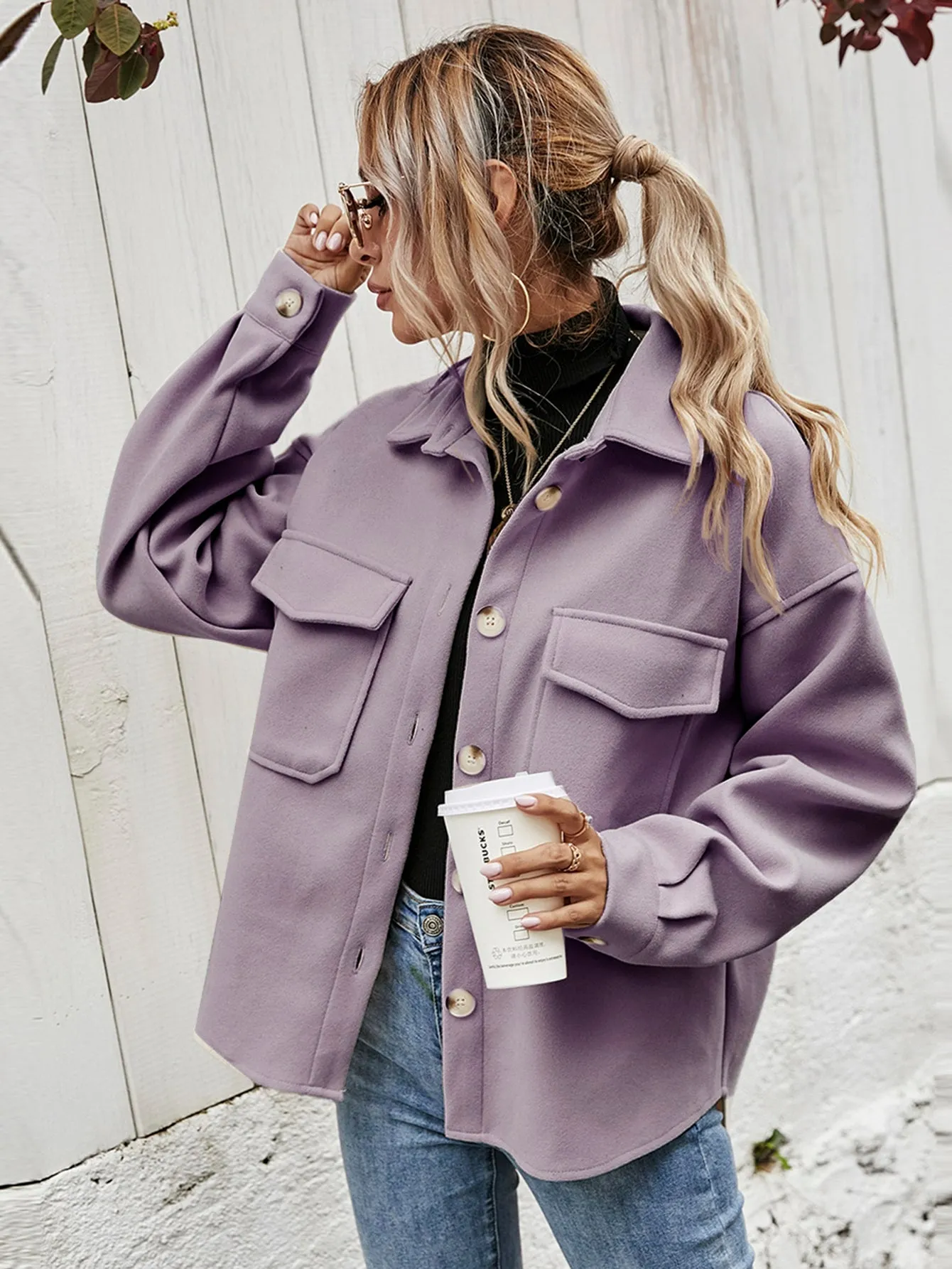 Wish me Well High Low Hem Coat
