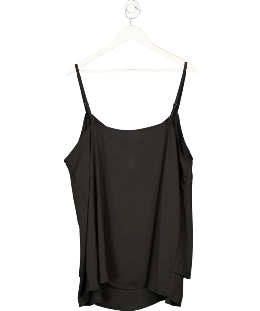 Yours Black Curve Layered Camisole UK 24