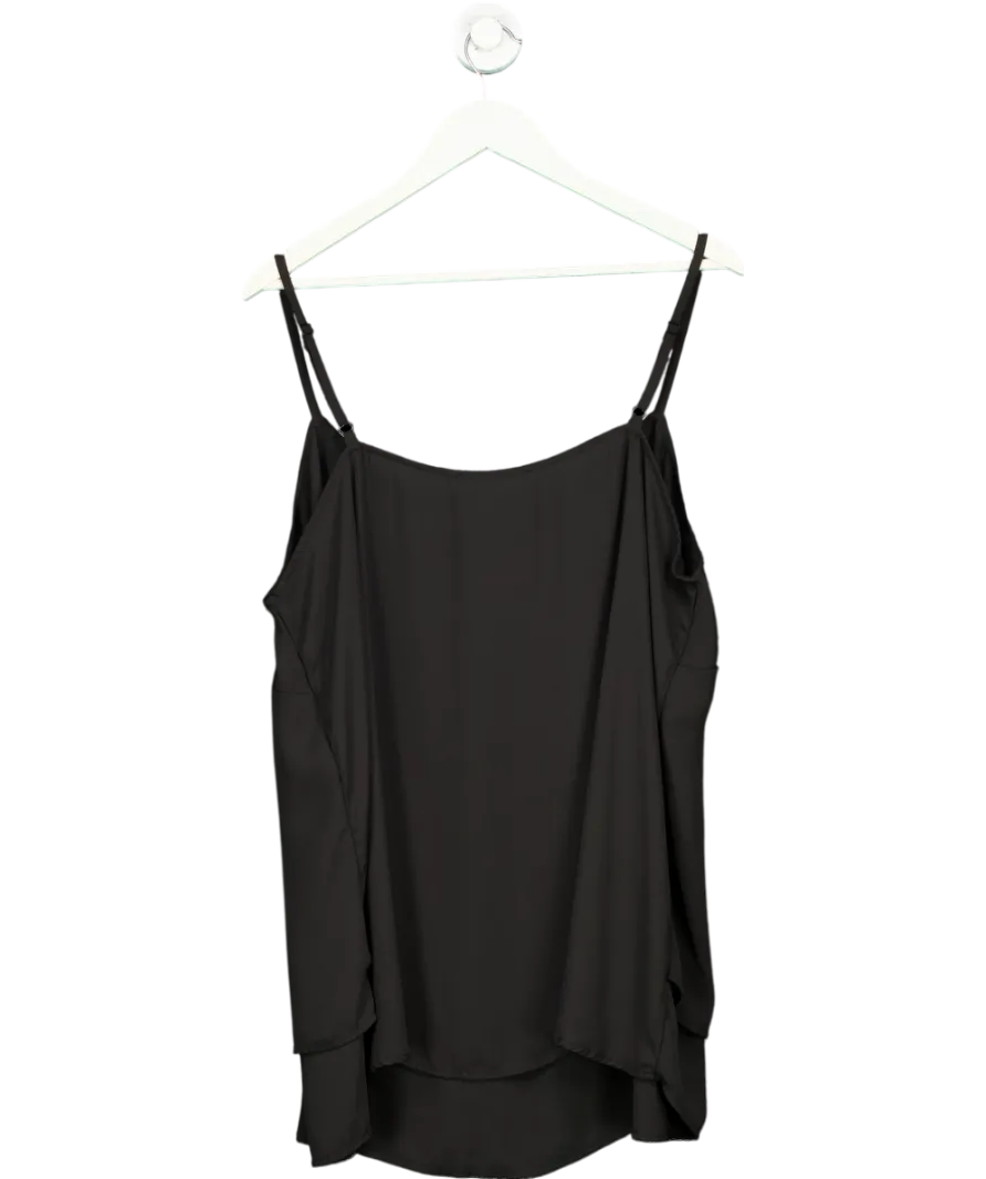 Yours Black Curve Layred Camisole UK 24
