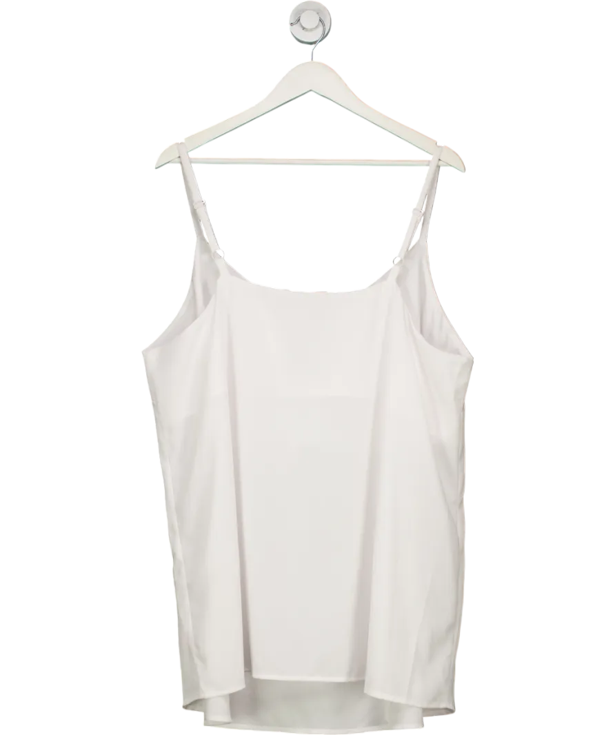 Yours White Curve Camisole UK 22