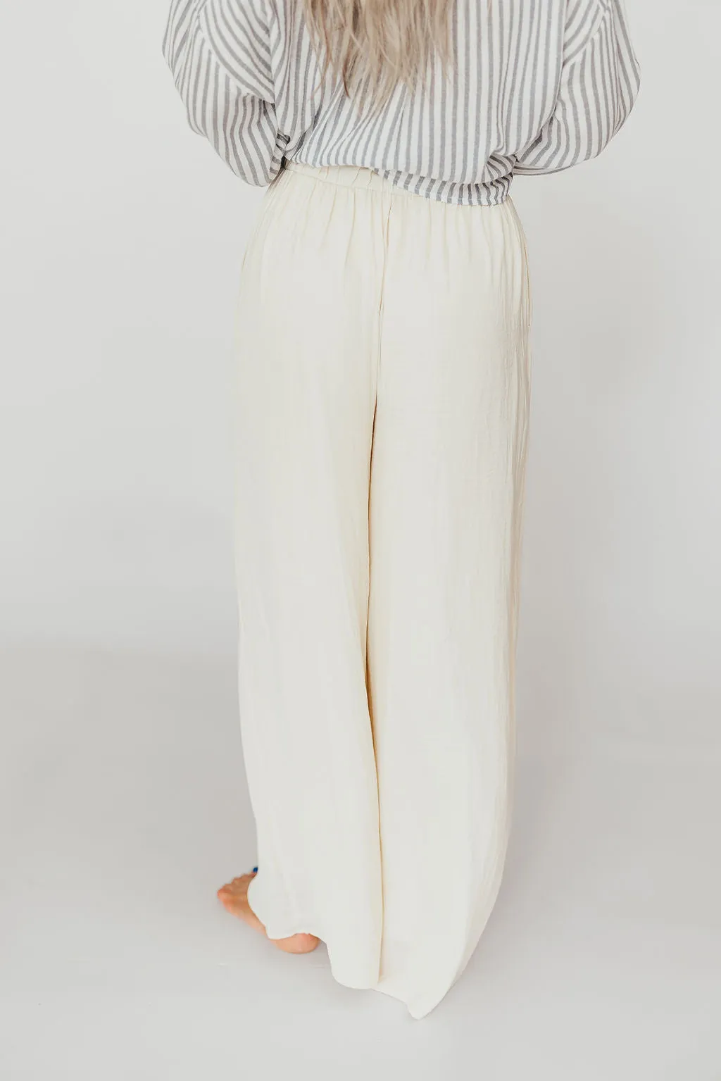 Zahara Wide Leg Pants in Ivory